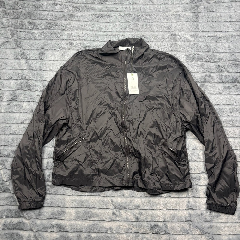 tasc Performance Energetic Jacket Black Recycled Windbreaker TW935-001 Large NWT
